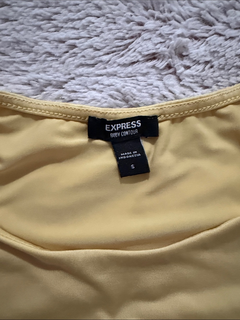 Express Yellow Tank-Style Kids One-Piece Bodysuit - Picture 2 of 4